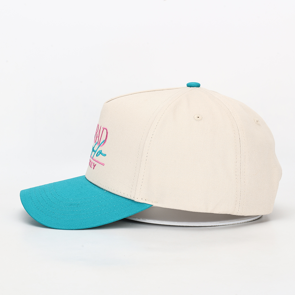 Retro Color Block Street Style Embroidered Baseball Cap