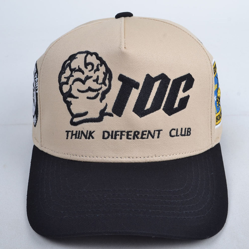 Think Different Club Embroidered Baseball Cap – Two Tone Stylish Hat
