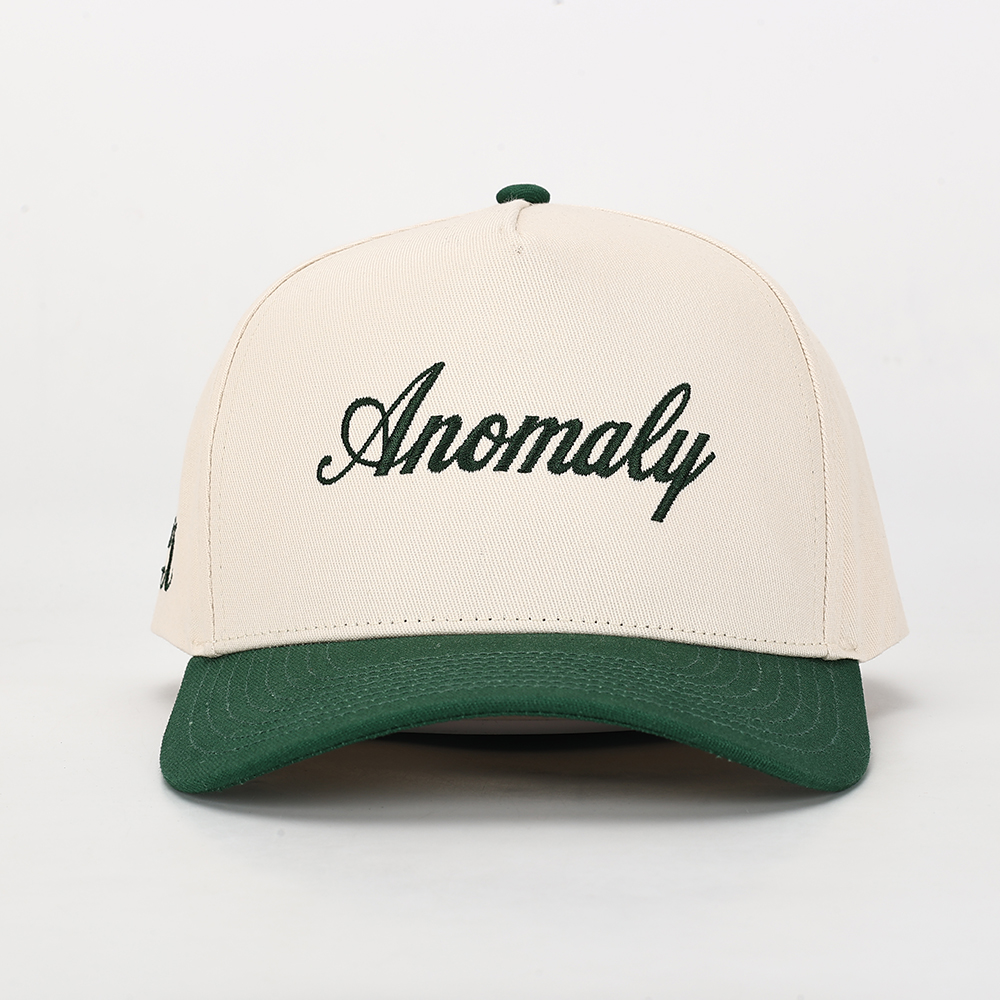 Anomaly Two-Tone Baseball Cap with Flat Embroidered Logo