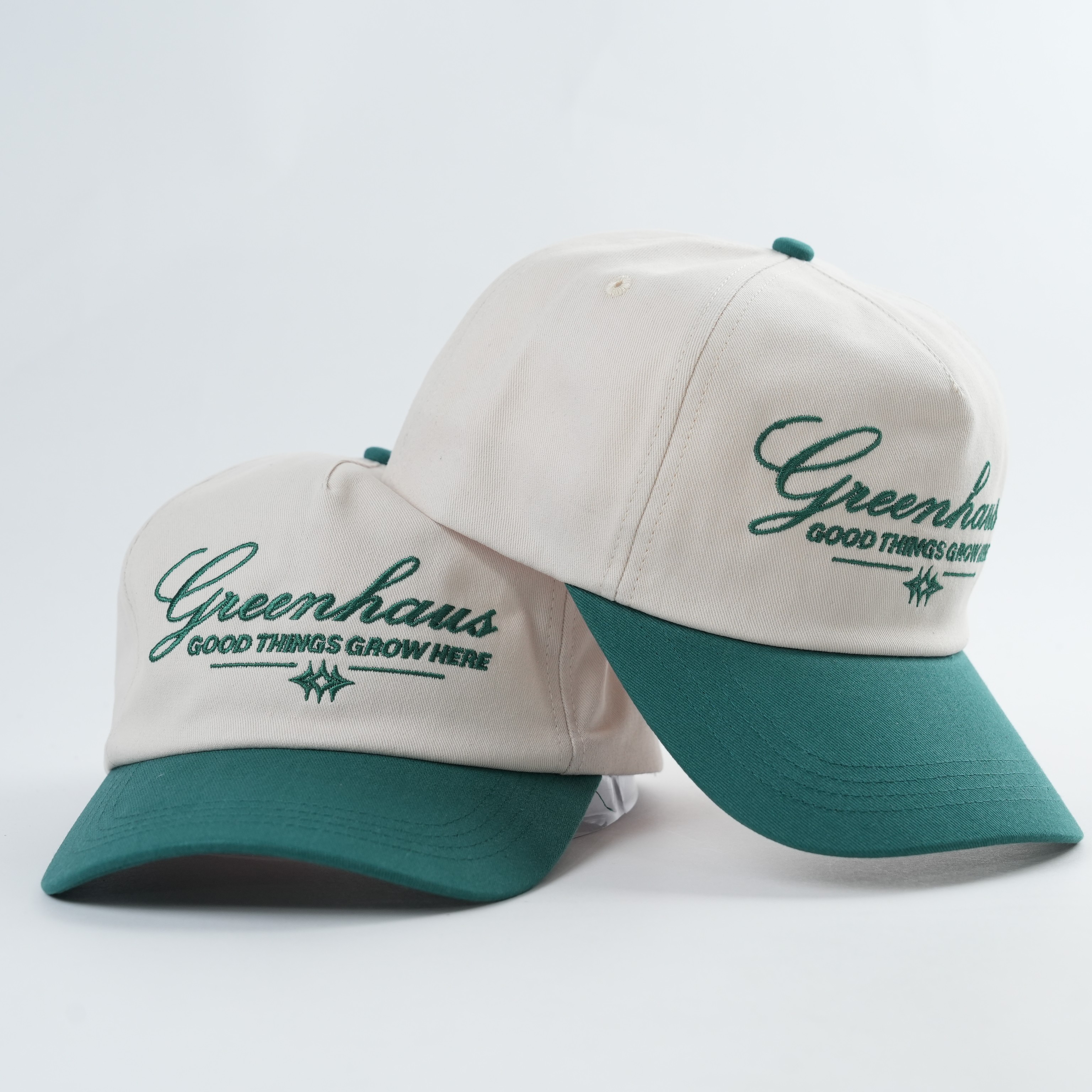 Greenhaus Two‑Tone Cotton Twill 5‑Panel Baseball Cap