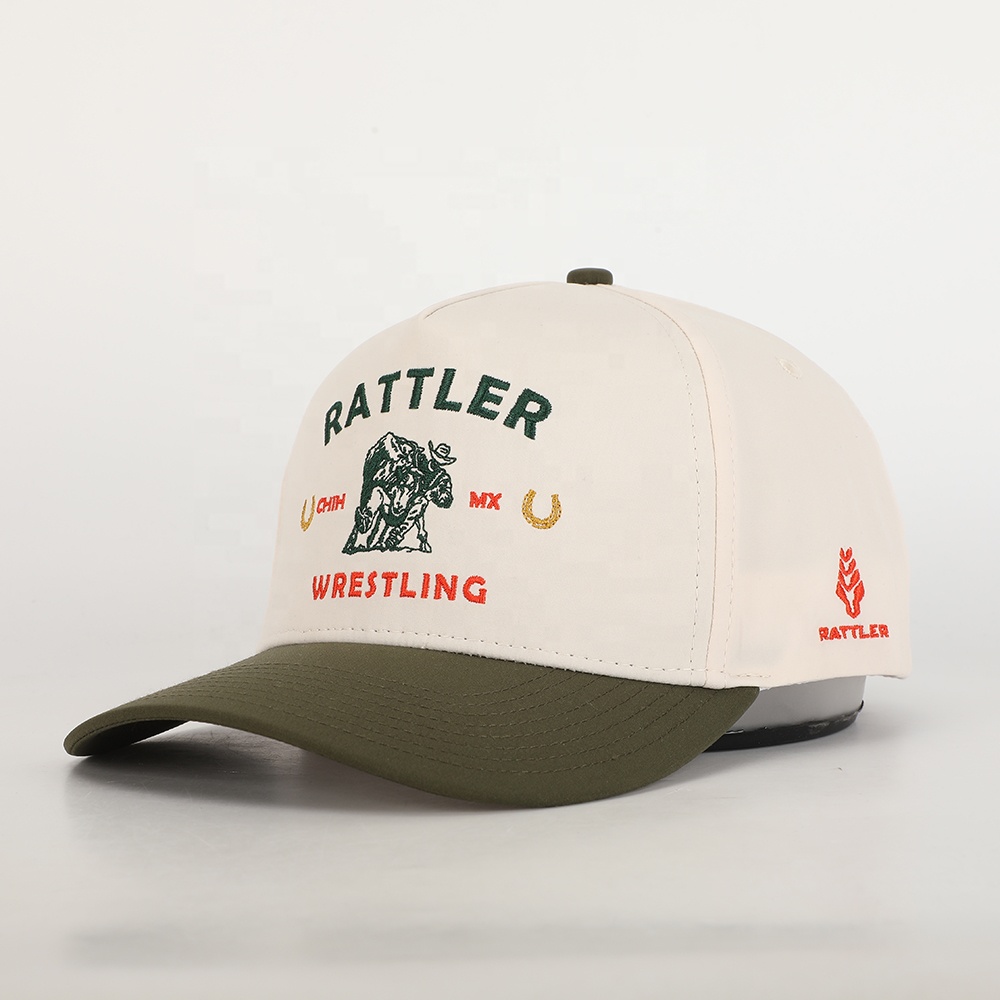 Rattler Wrestling Cotton Baseball Cap – Two-Tone Embroidered Hat