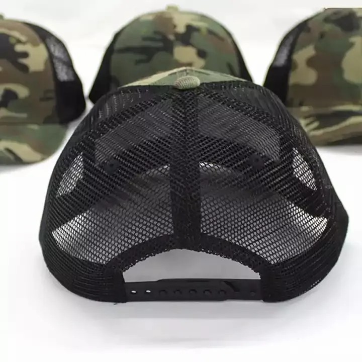 Classic Camo 6-Panel Mesh Back Trucker Cap – Adjustable Outdoor Hat