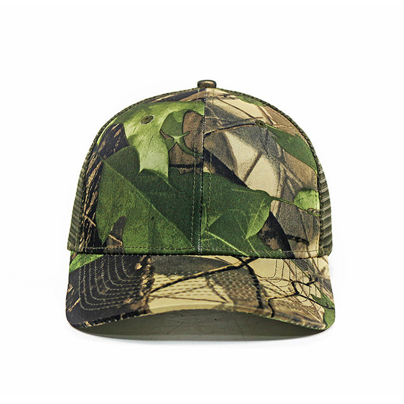 Outdoor Camo Mesh Trucker Hat – Breathable Adjustable Cap for Hunting