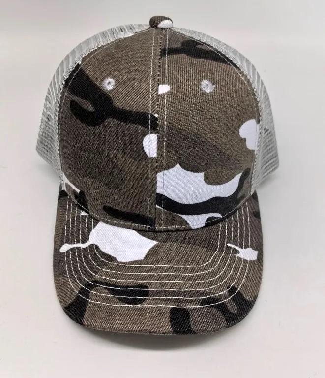Classic Camo Mesh Back Trucker Cap – Curved Brim Adjustable Hat