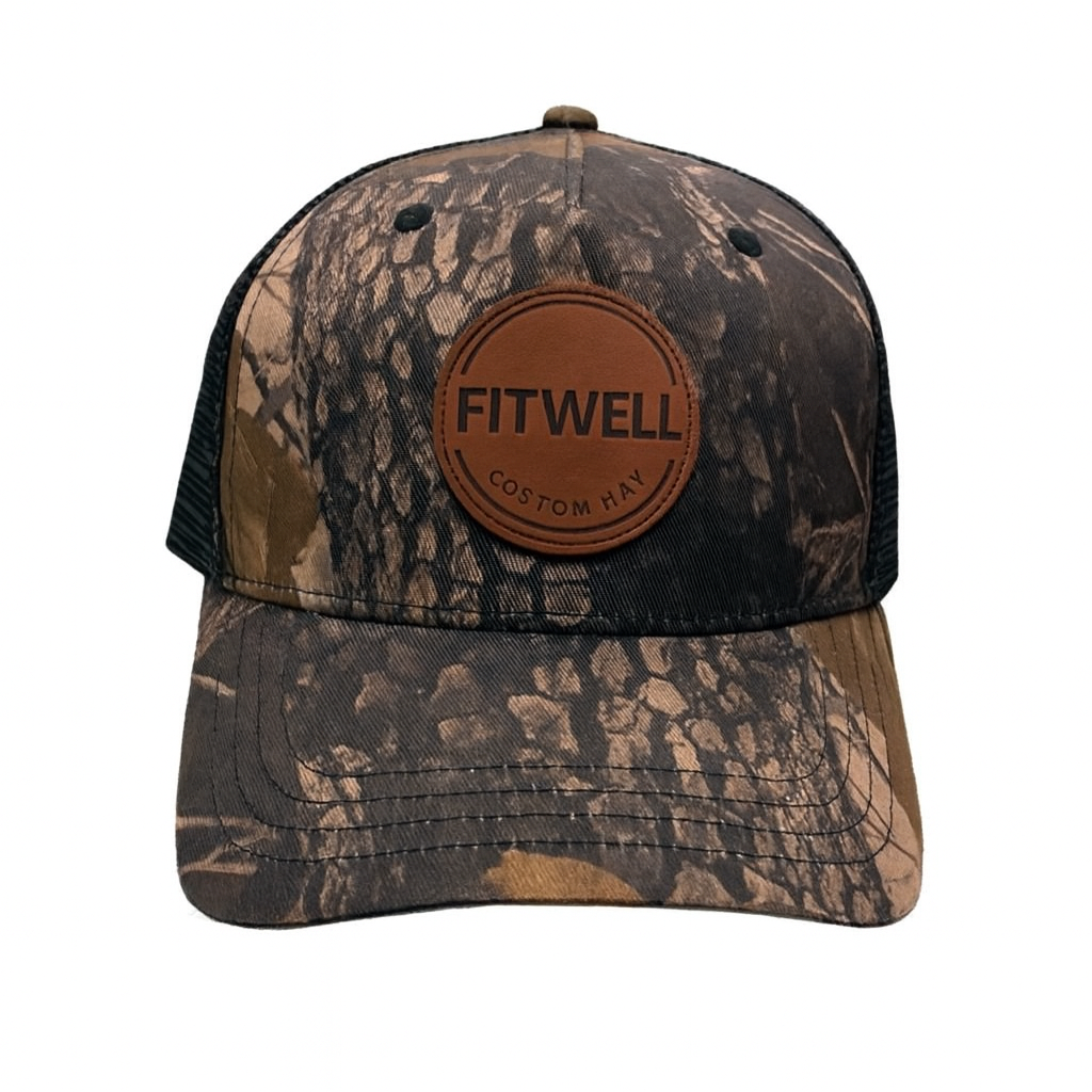GORILLA Tough Camouflage Trucker Hat with Leather Patch