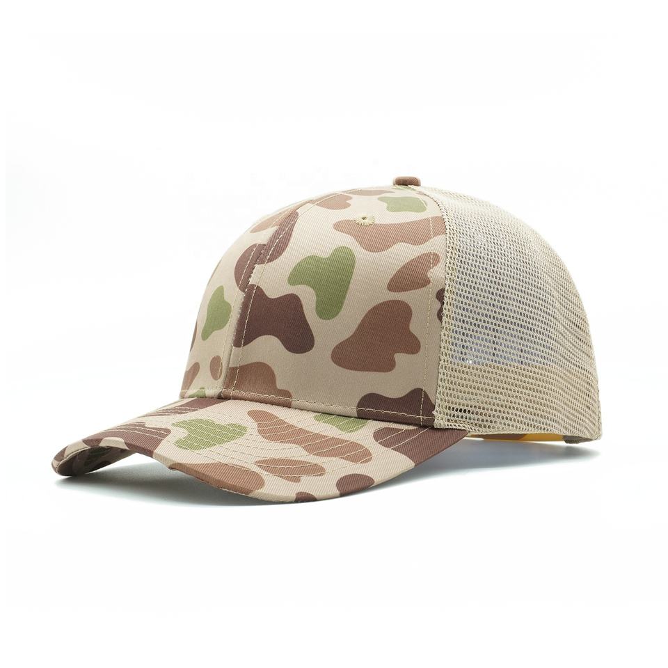 Vintage Desert Camo Mesh Back Trucker Cap