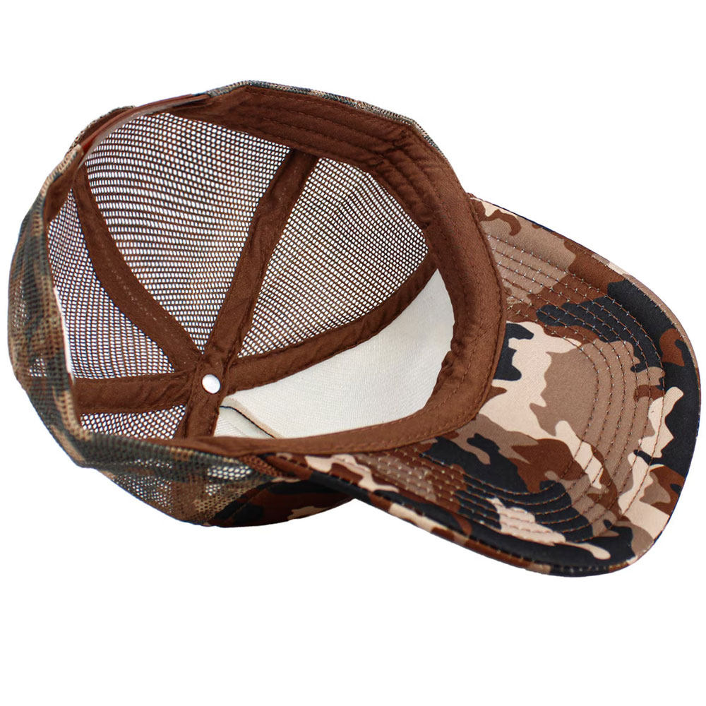 Camo Mesh Trucker Hat – Outdoor Adjustable Hunting Cap