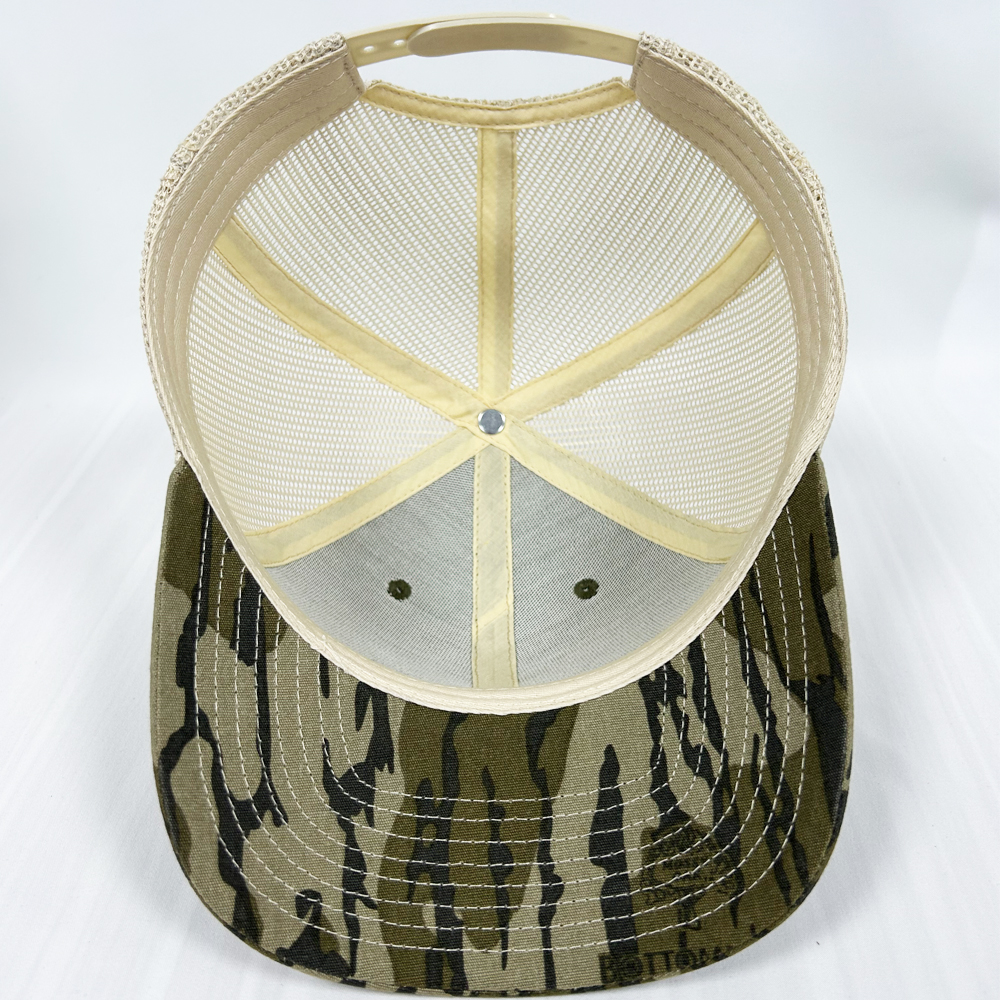 Tiger Camo Print Trucker Hat with Mesh Back for Outdoor Adventures
