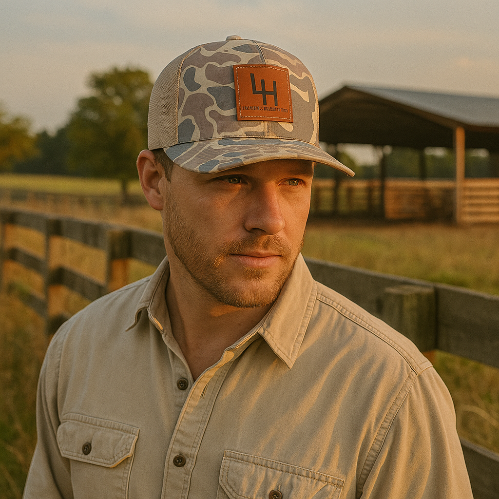 Liberty Hill Farm Camo Mesh Trucker Hat