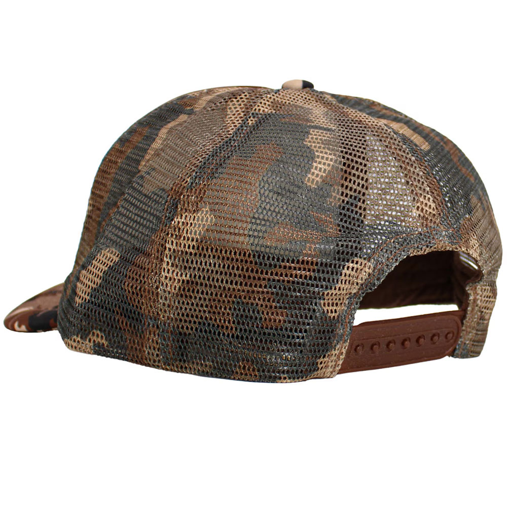 Camo Mesh Trucker Hat – Outdoor Adjustable Hunting Cap
