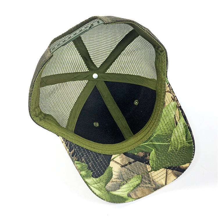Outdoor Camo Mesh Trucker Hat – Breathable Adjustable Cap for Hunting