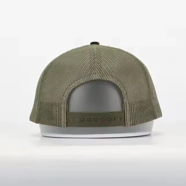 Classic Brown Camo Trucker Cap – Mesh Back Outdoor Hat