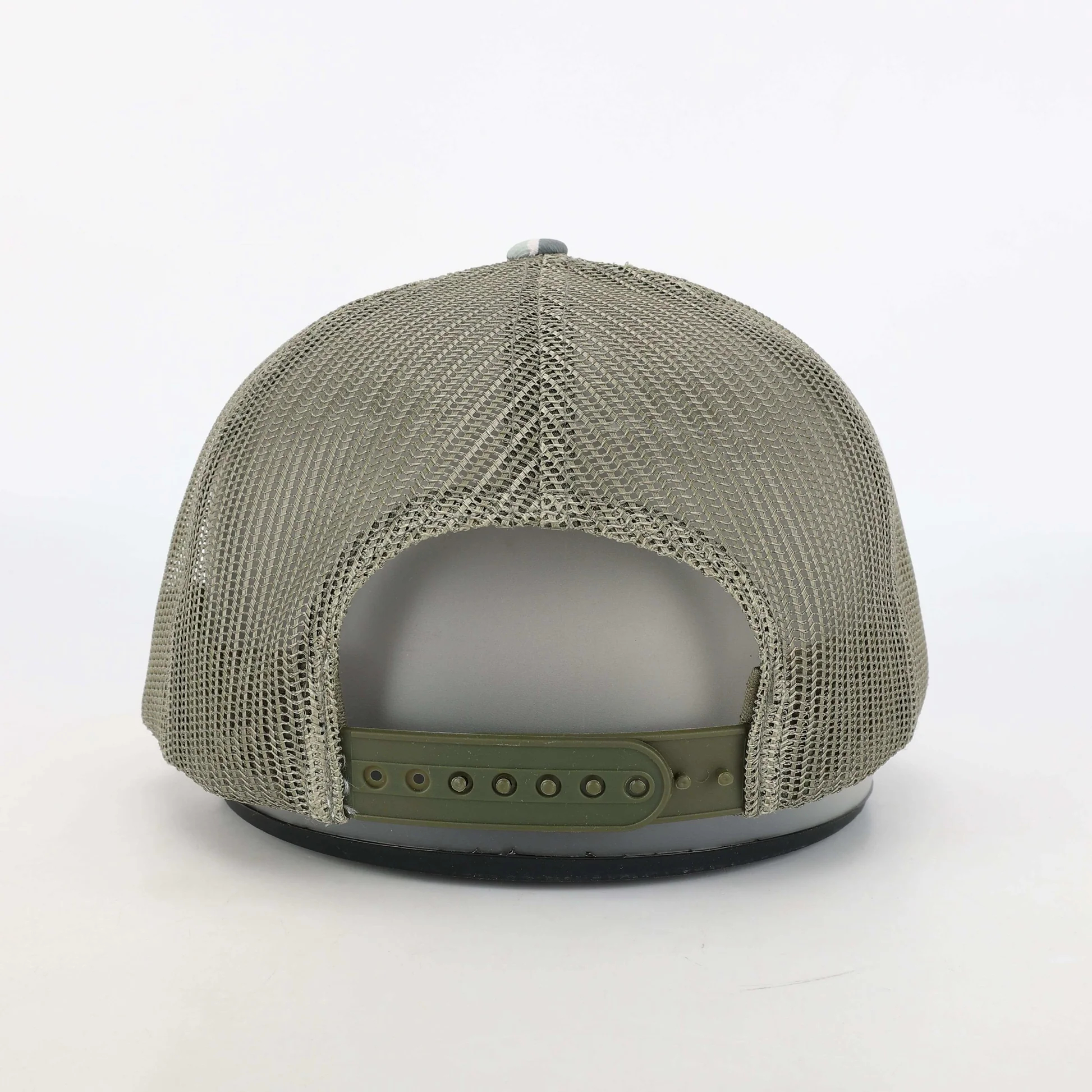 Light Camo 5 Panel Trucker Hat with Mesh Back – Casual Outdoor Snapback