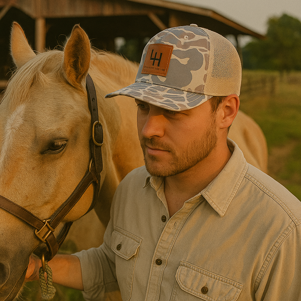 Liberty Hill Farm Camo Mesh Trucker Hat