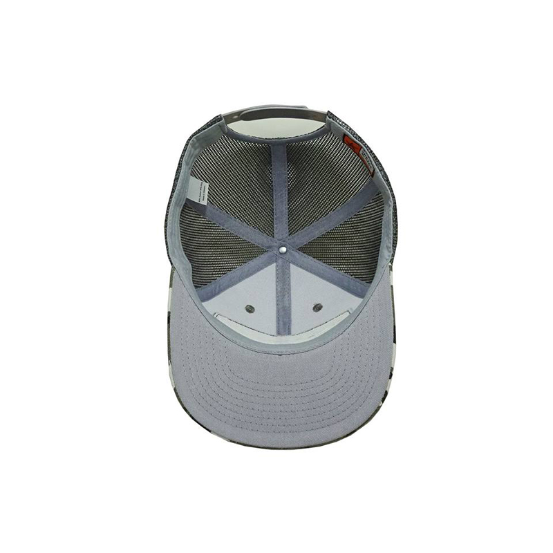 The Tap & Still Camo Trucker Cap with Custom Leather Patch