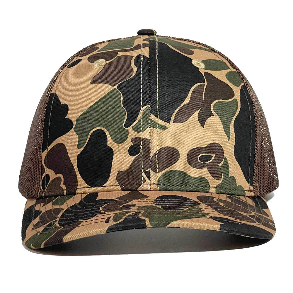 Camouflage Mesh Back Trucker Hat for Outdoor and Hunting