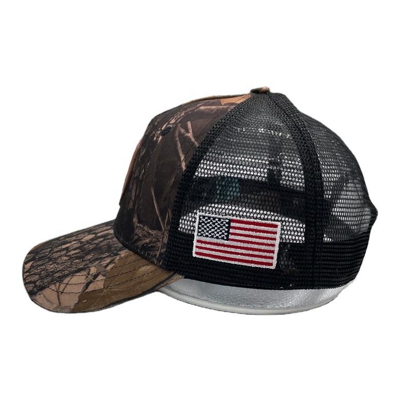 GORILLA Tough Camouflage Trucker Hat with Leather Patch