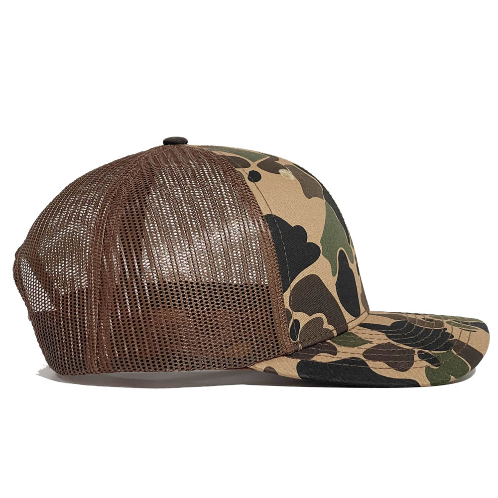 Camo Mesh Back Trucker Hat with Hunting-Style Print