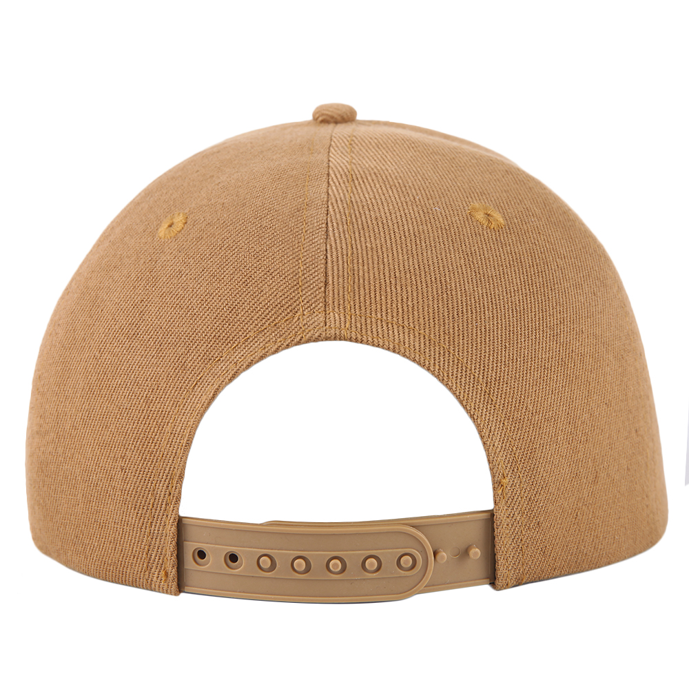 Beige Gothic Letter Embroidered Snapback Cap Las Vegas Flat Brim Hat