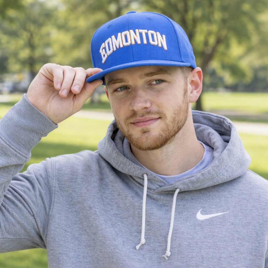 EDMONTON Embroidered Wool Snapback Cap – Bold Streetwear Style