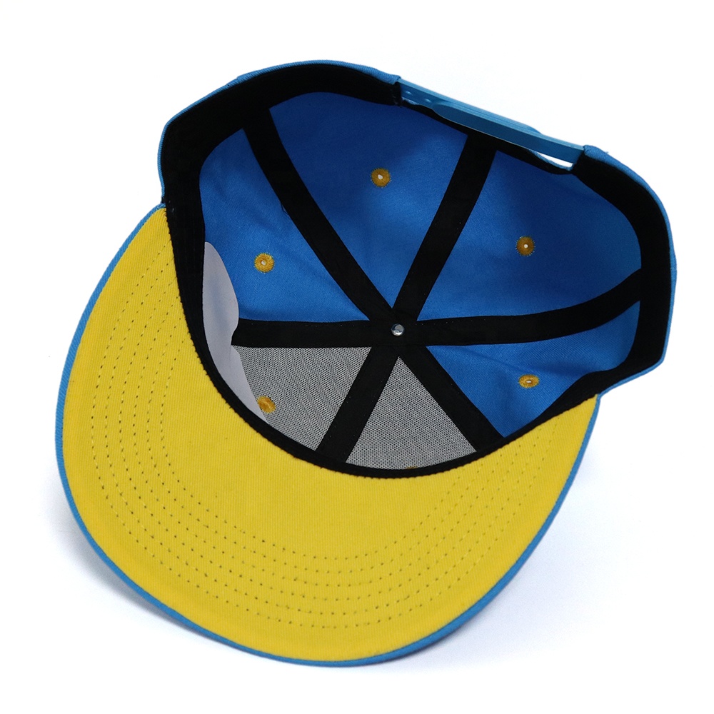 Bold XXX Embroidered Snapback Hat – Blue 6-Panel Flat Brim Cap