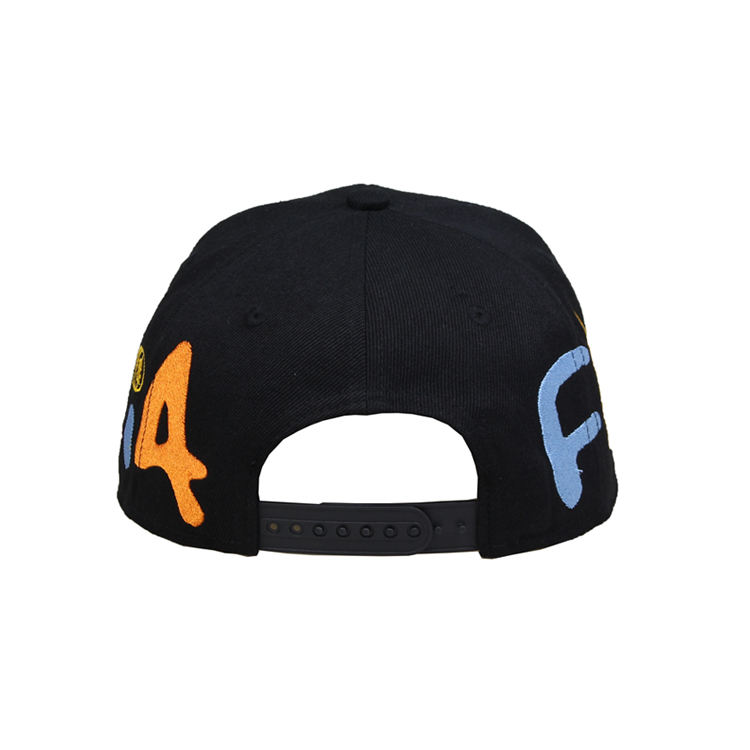 Colorful Embroidered Letter Snapback Cap