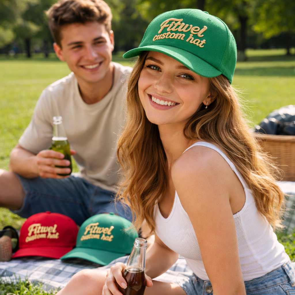 3D Embroidered Slogan 6-Panel Flat Brim Snapback Cap