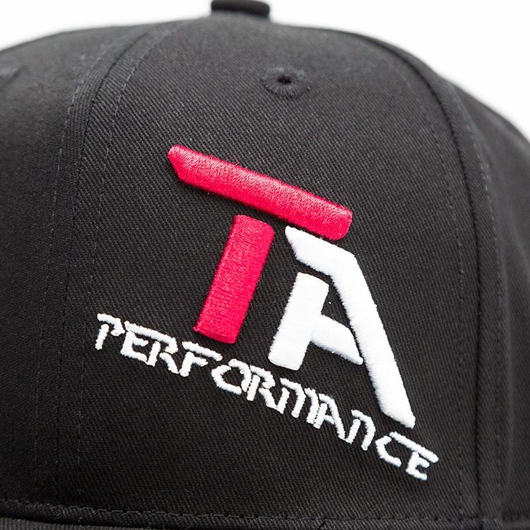 Bold Logo Flat Brim Snapback Cap with 3D Embroidery