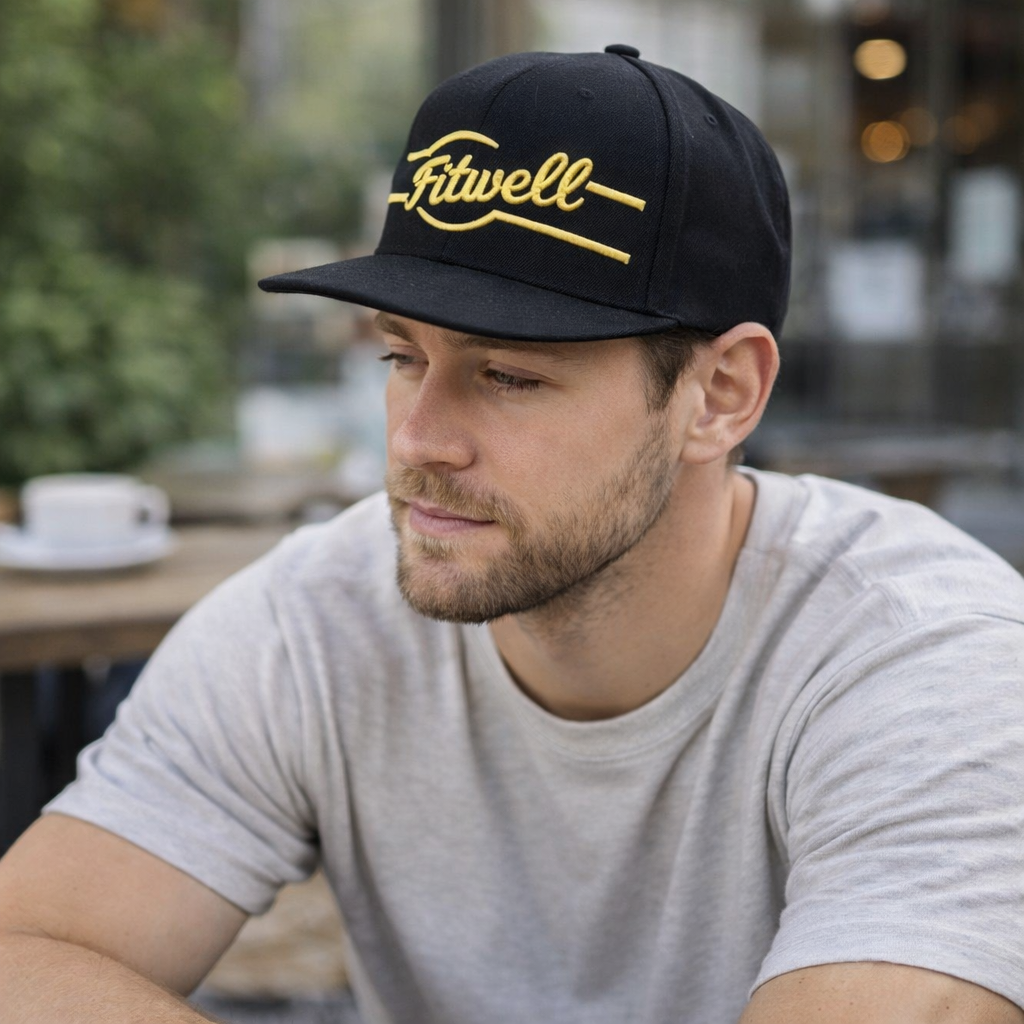 Premium Custom Embroidered Cap – Classic Flat Brim Snapback