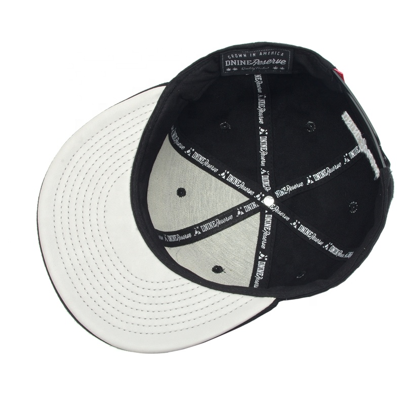 Classic Dnine Black Snapback Hat – Stylish 3D Embroidered Streetwear Cap