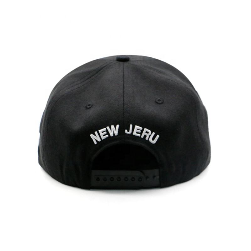 Garden State Embroidered Leaf Flat Brim Snapback Cap