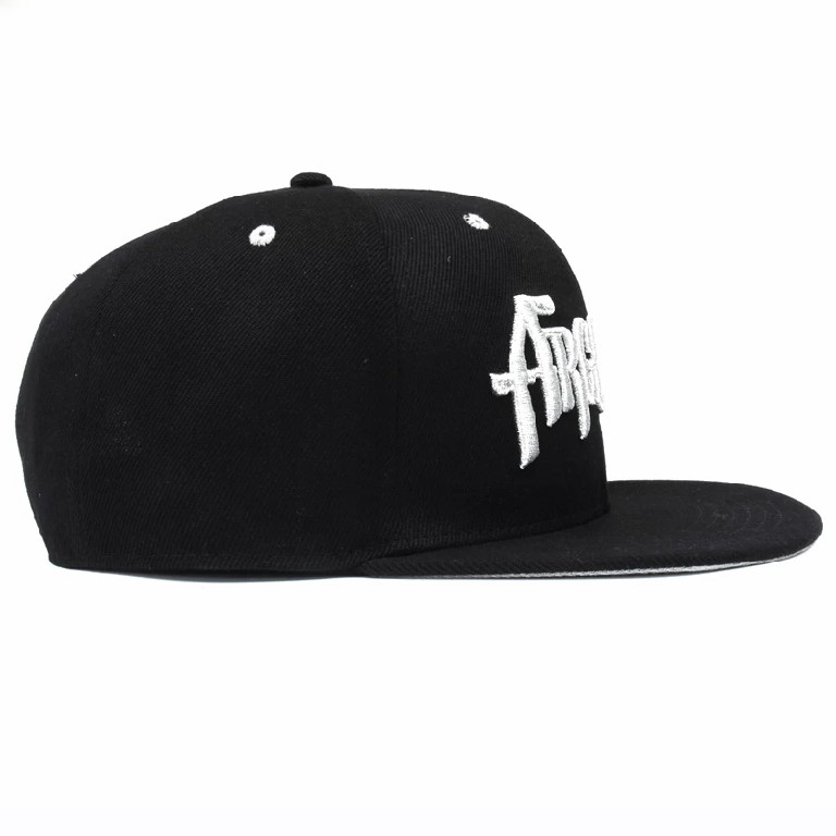 Premium Black Custom Embroidered Snapback Hat