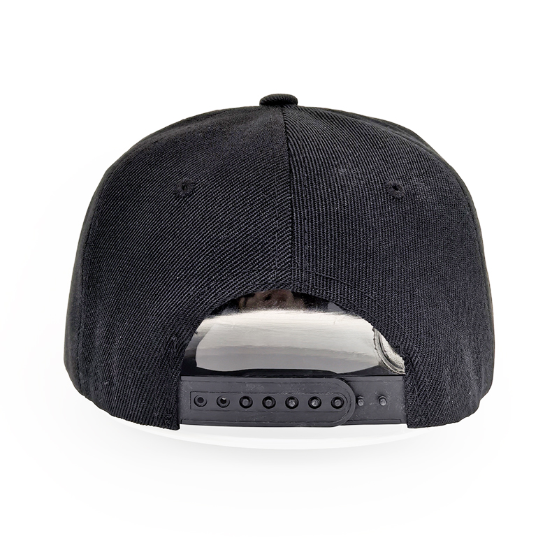 Minimalist X-Face 3D Embroidered Black Snapback Hat