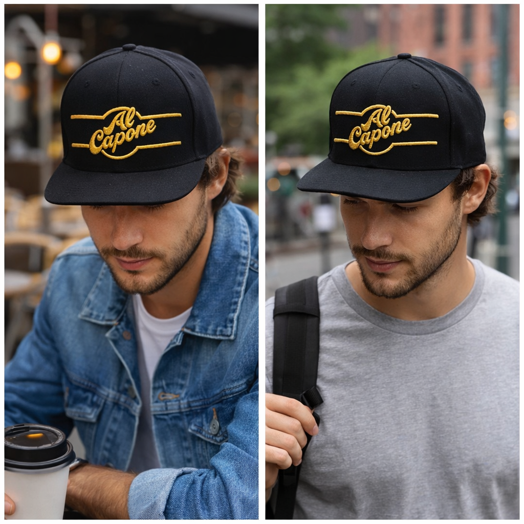 Premium Custom Embroidered Cap – Classic Flat Brim Snapback