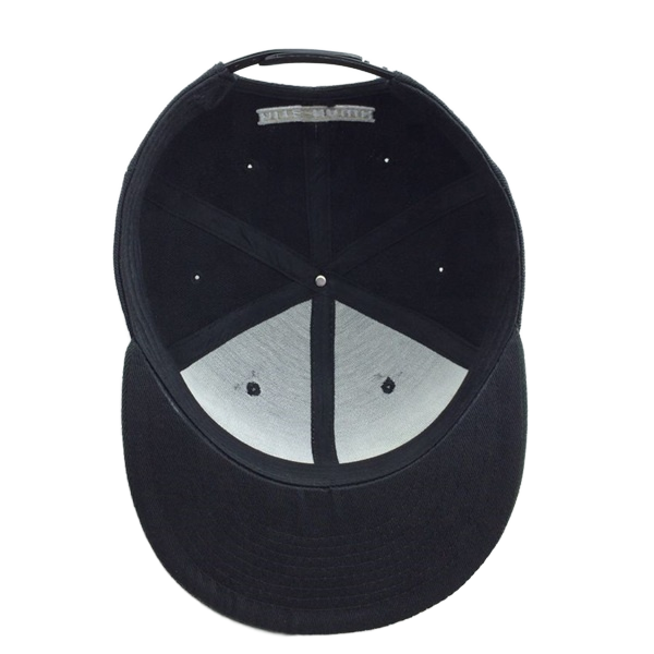 Black Predator Letter Snapback Cap – 3D Embroidered 6 Panel Streetwear Hat