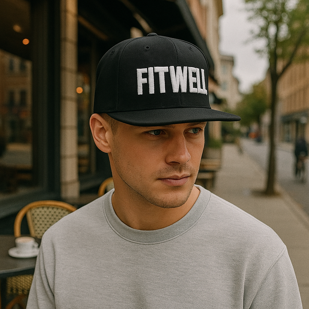 Black HIP HOP 3D Embroidered Snapback Hat – Flat Brim Urban Style Cap