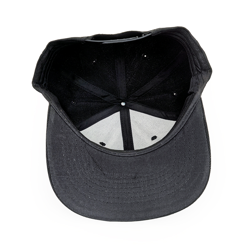 Minimalist X-Face 3D Embroidered Black Snapback Hat