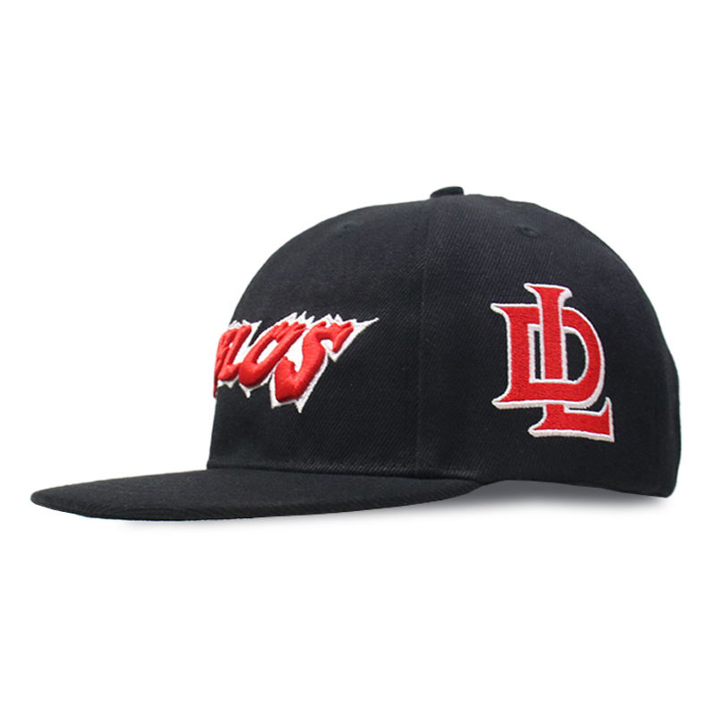 Diablo Embroidered Flat Brim Snapback Hat with Bold 3D Lettering