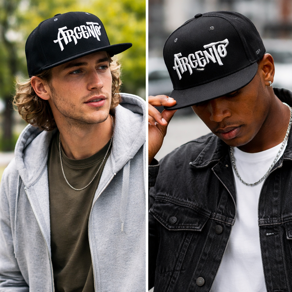 Premium Black Custom Embroidered Snapback Hat