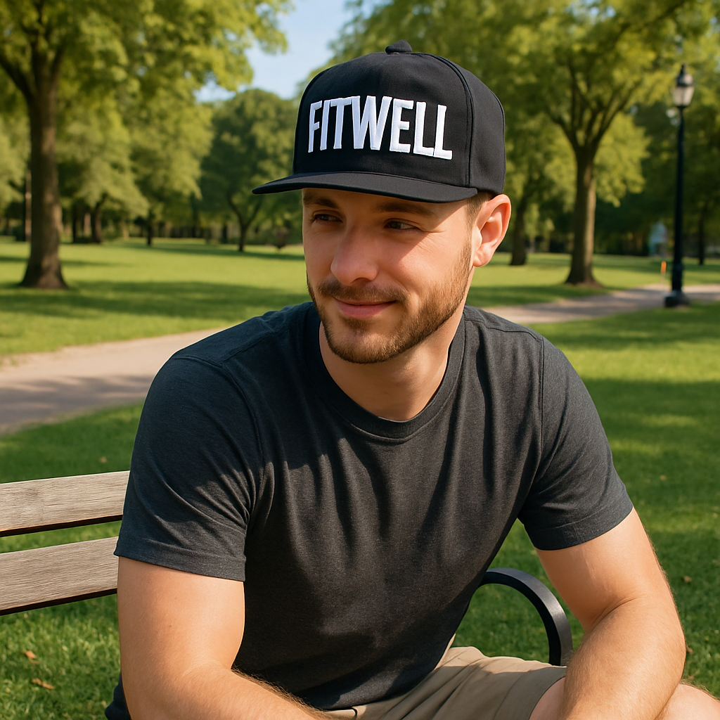 MANTO Letter 3D Embroidered Flat Brim Snapback Cap