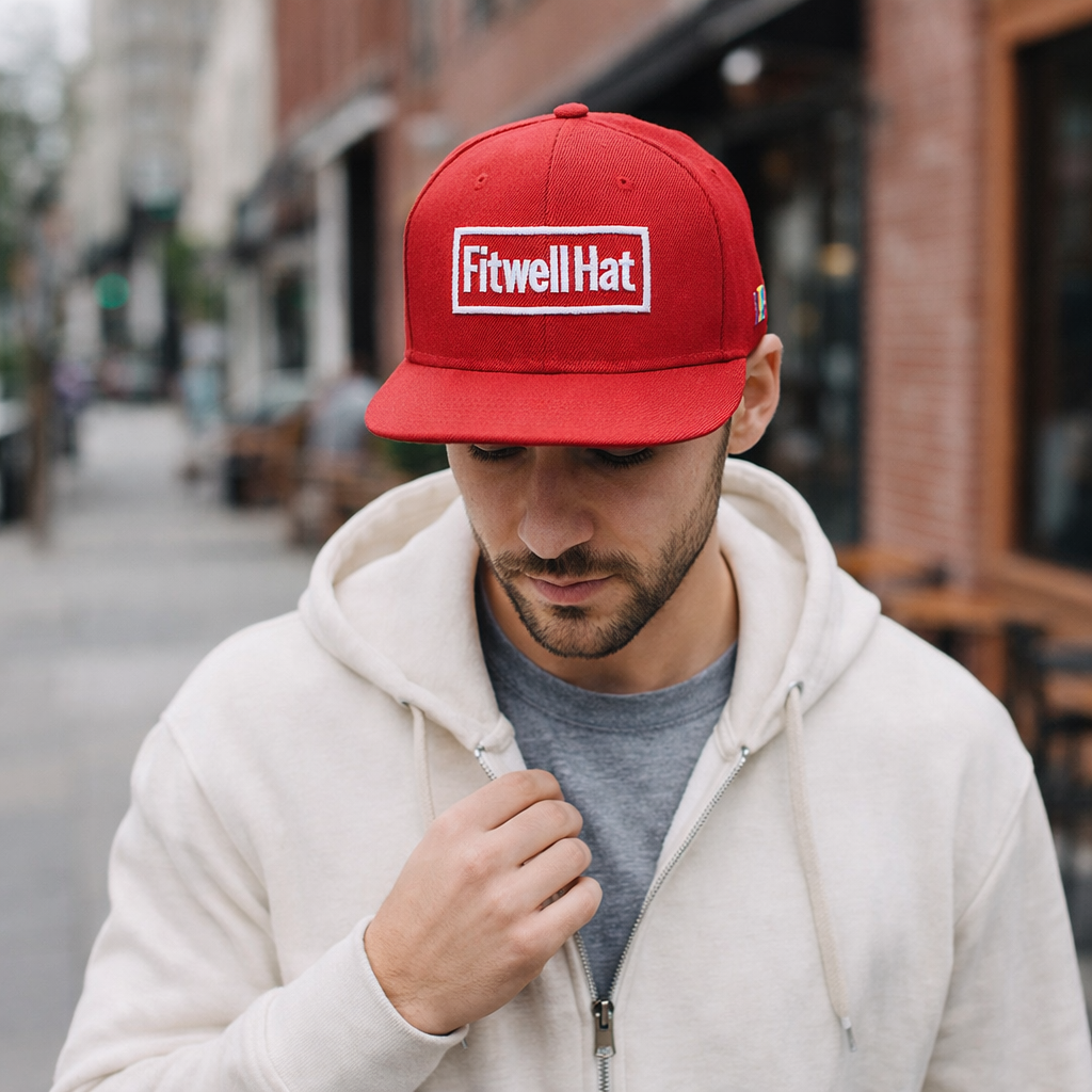 Virgin Islands Red Snapback Hat with White Embroidery