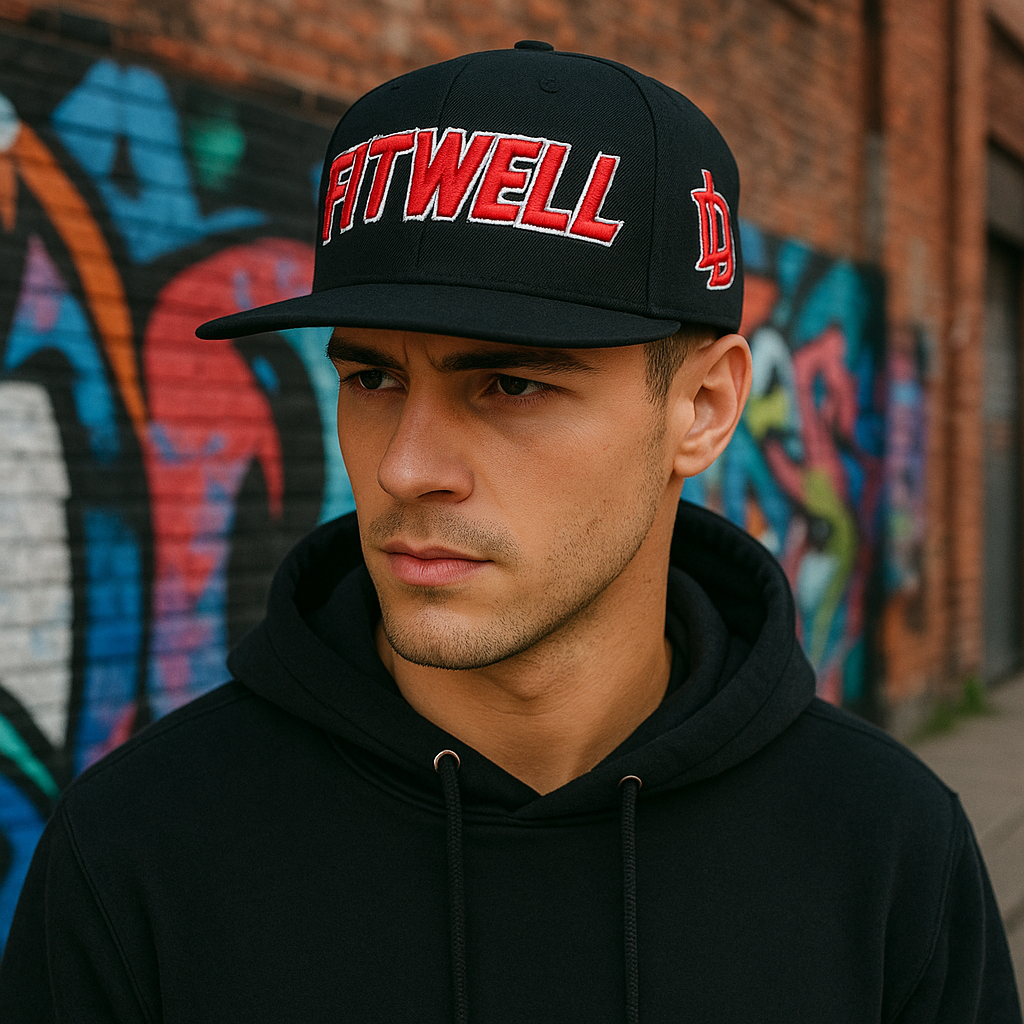 DIABLO Embroidered Flat Brim Urban Snapback Cap
