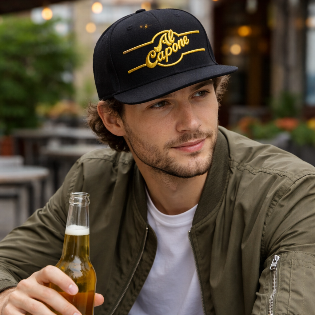 Premium Custom Embroidered Cap – Classic Flat Brim Snapback