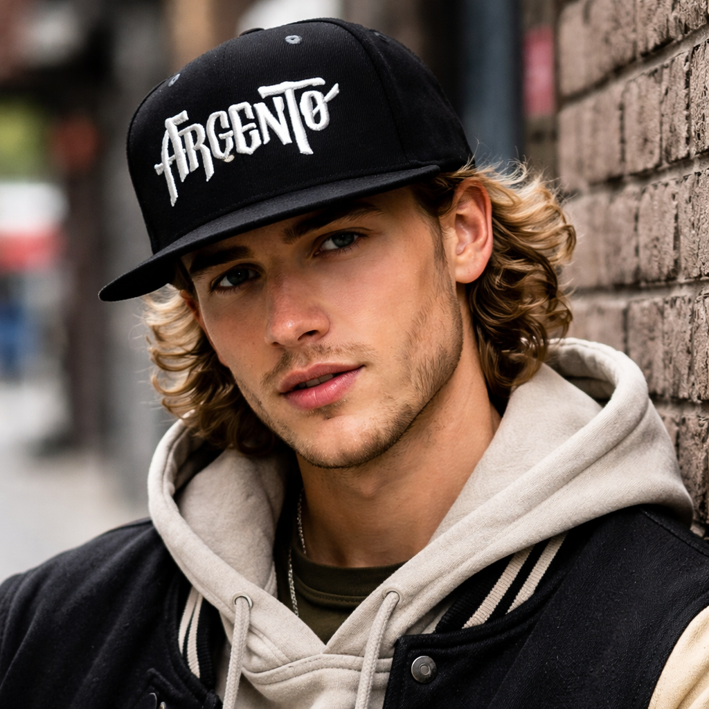 Premium Black Custom Embroidered Snapback Hat