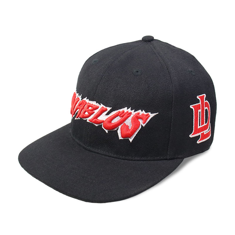 DIABLO Embroidered Flat Brim Urban Snapback Cap