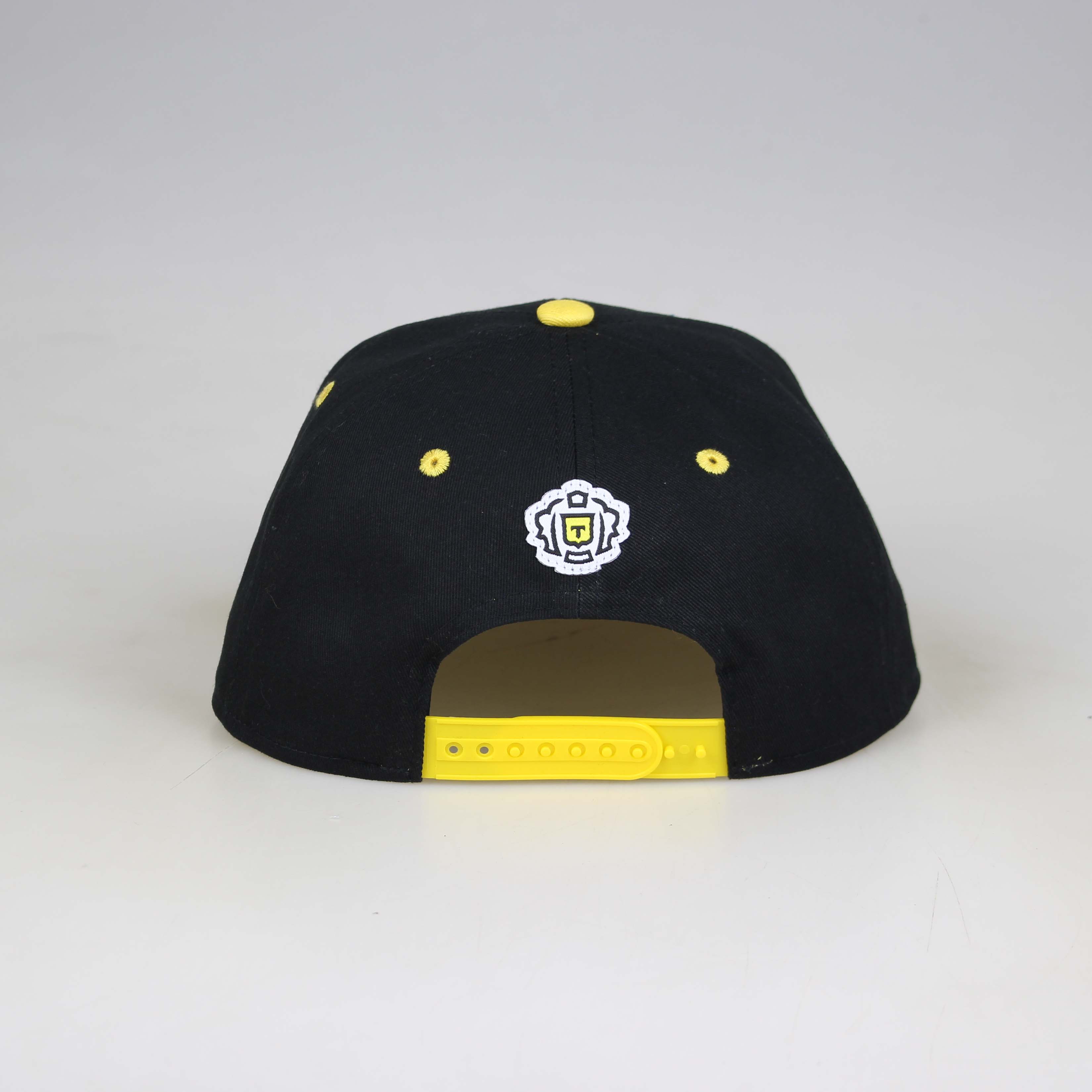 TNKF 3D Embroidered Black Snapback Cap – Street Style 6 Panel Hat