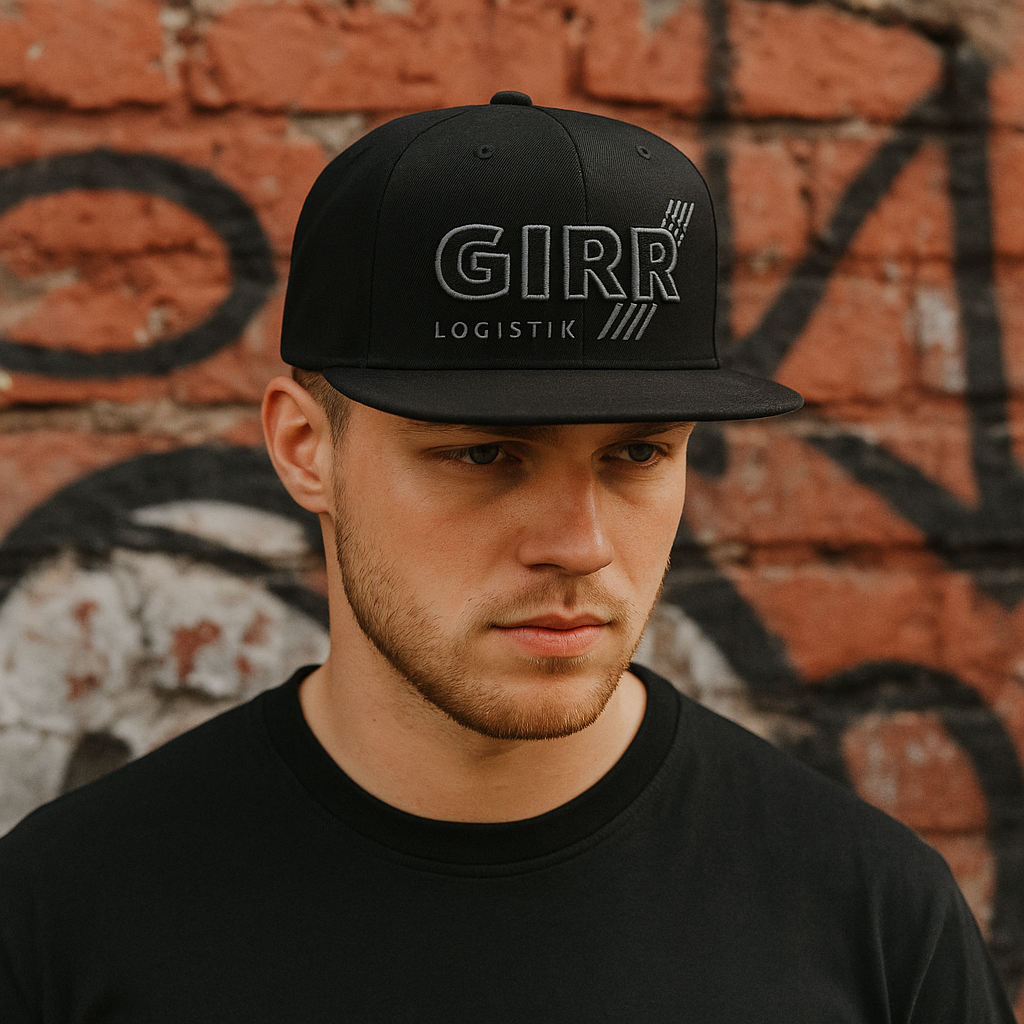 GIRR LOGISTIK 3D Embroidered Structured Snapback Hat