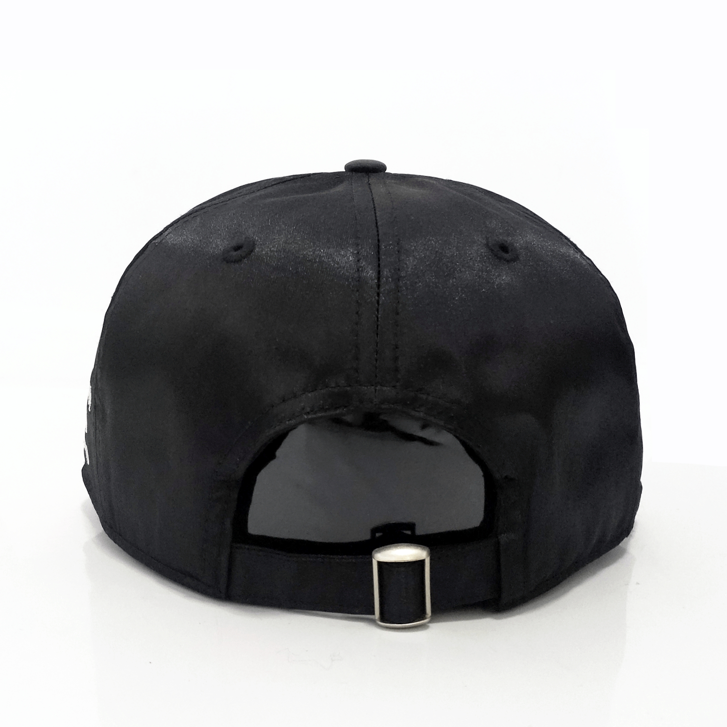 Black Flat Brim Snapback Hat with Raised 'R' 3D Embroidery