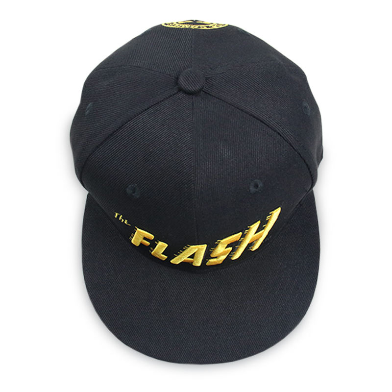 The Flash Yellow Logo Snapback Hat – Flat Brim Embroidered Cap