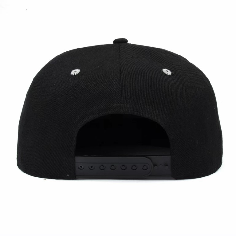 Premium Black Custom Embroidered Snapback Hat